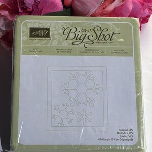 SIZZIX big shot Stampin up BIGZ SNOW FLURRY NEW IN PACKAGE new SIZZIX snow
